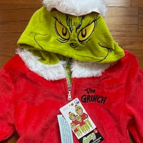 Dr. Seuss The Grinch Kid's Union Suit Pajamas - Picture 7 of 16